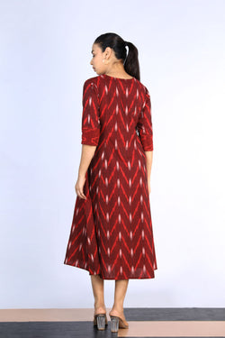 Image of Cotton Pochampally Ikat dress