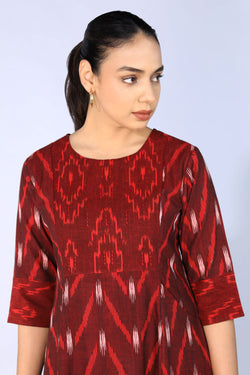 Image of Cotton Pochampally Ikat dress