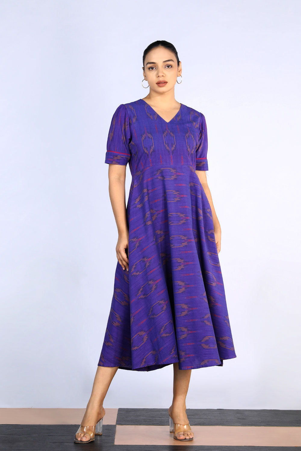 Image of Cotton Pochampally Ikat dress