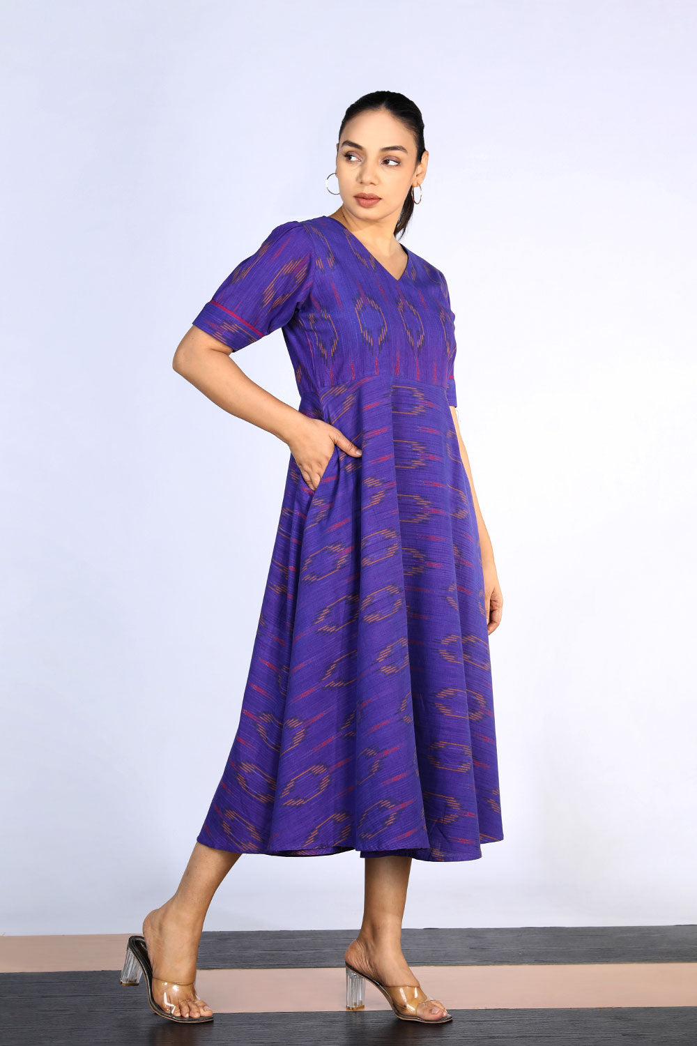 Cotton Pochampally Ikat dress