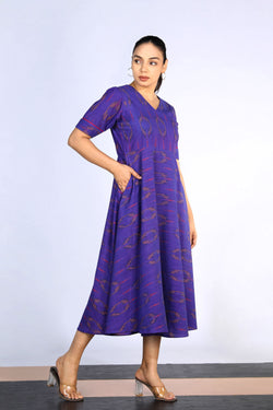 Image of Cotton Pochampally Ikat dress