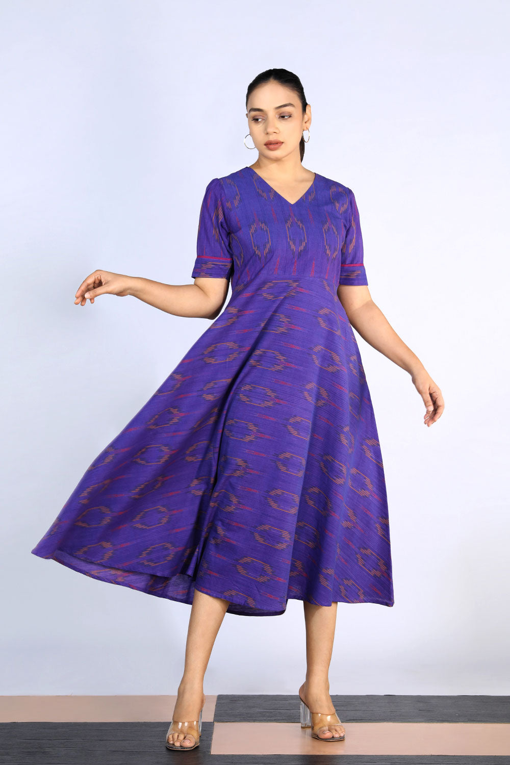 Cotton Pochampally Ikat dress