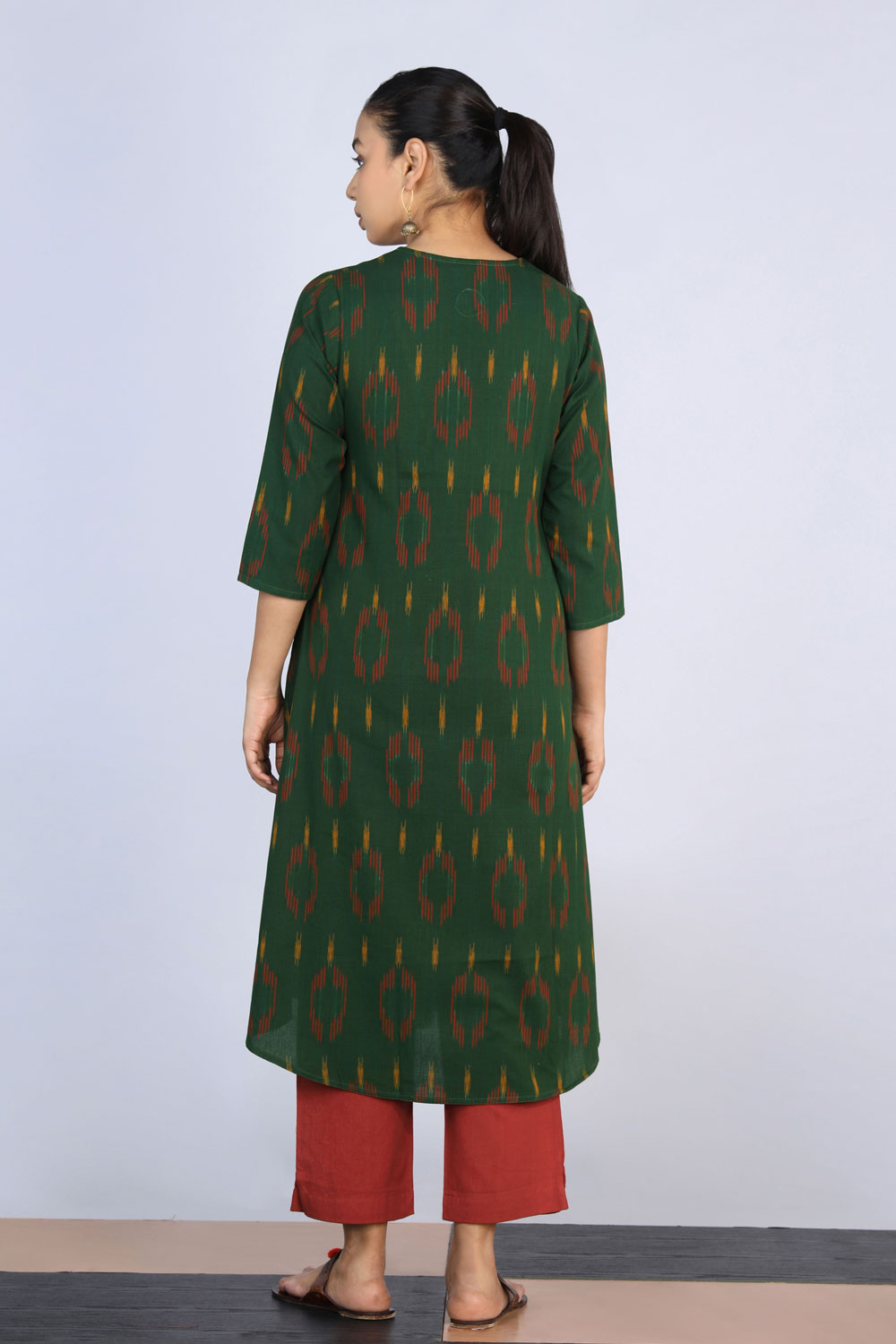 Cotton Pochampally Ikat Kurti