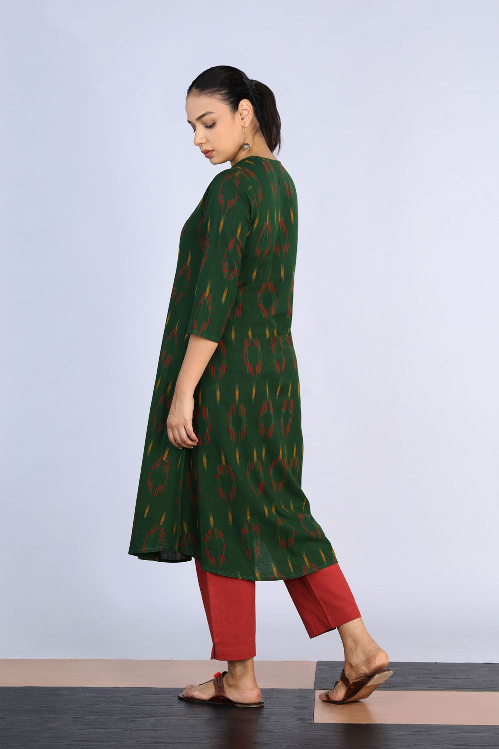 Image of Cotton Pochampally Ikat Kurti