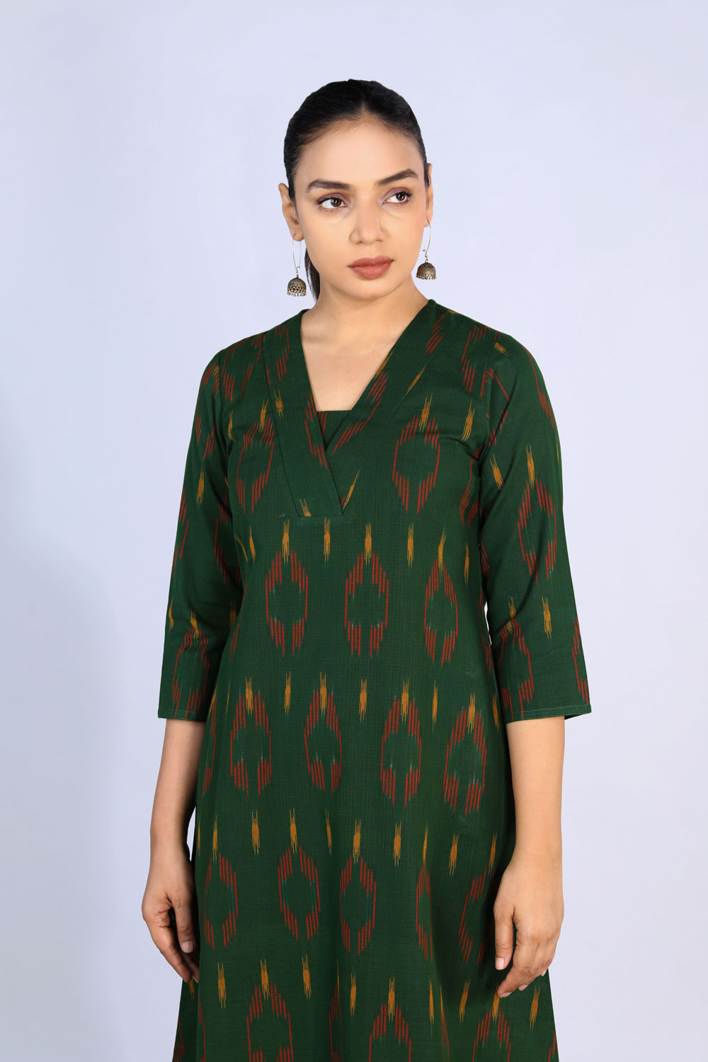 Cotton Pochampally Ikat Kurti