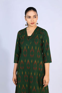 Image of Cotton Pochampally Ikat Kurti