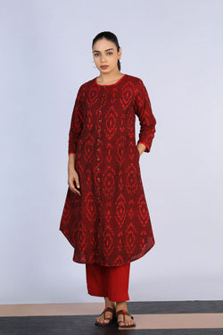 Image of Cotton Pochampally Ikat Kurti