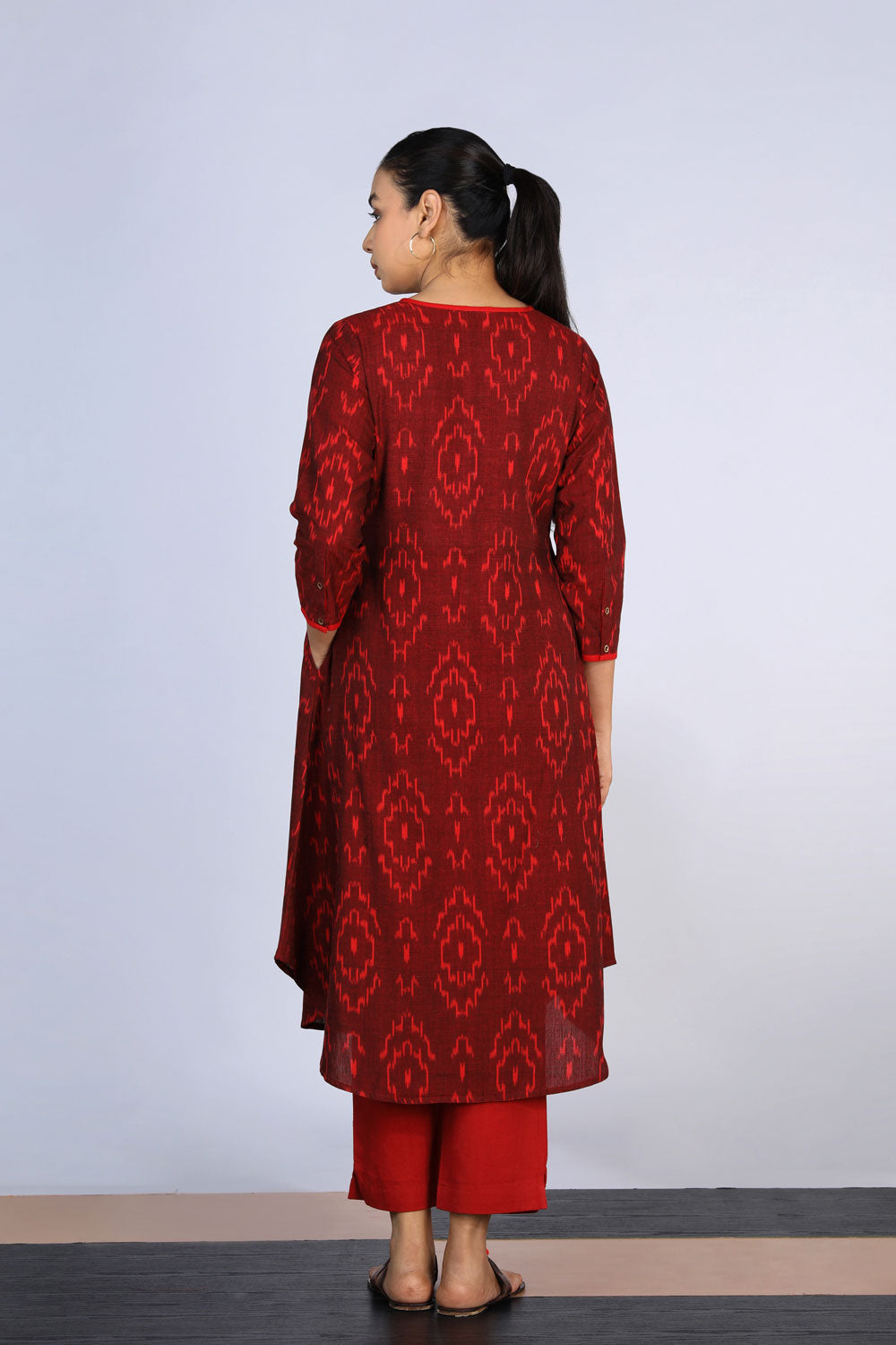 Cotton Pochampally Ikat Kurti