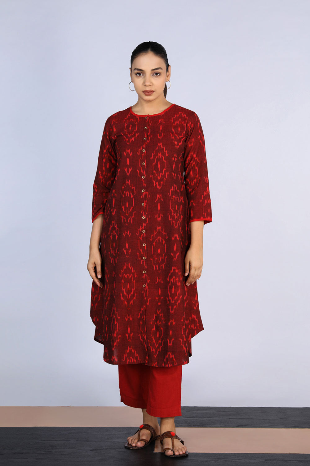 Cotton Pochampally Ikat Kurti