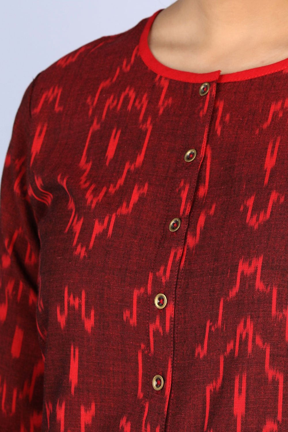 Image of Cotton Pochampally Ikat Kurti