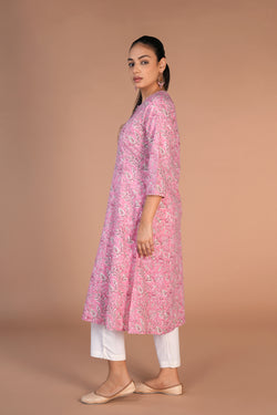 Image of Hand block printed cotton kurti