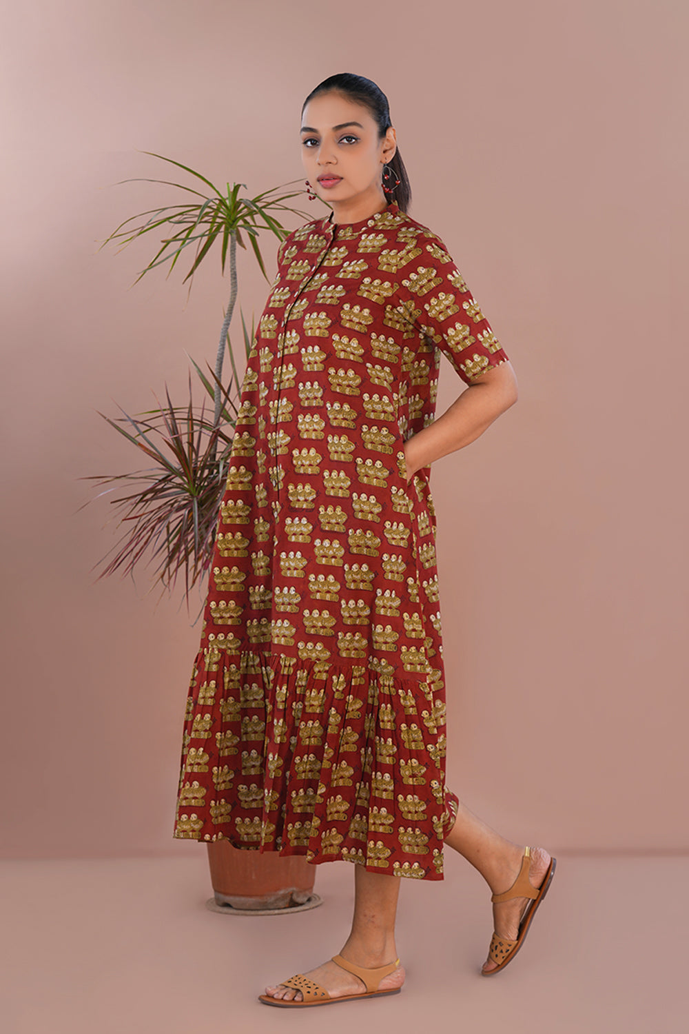Image of Bagru Handblock printed dress