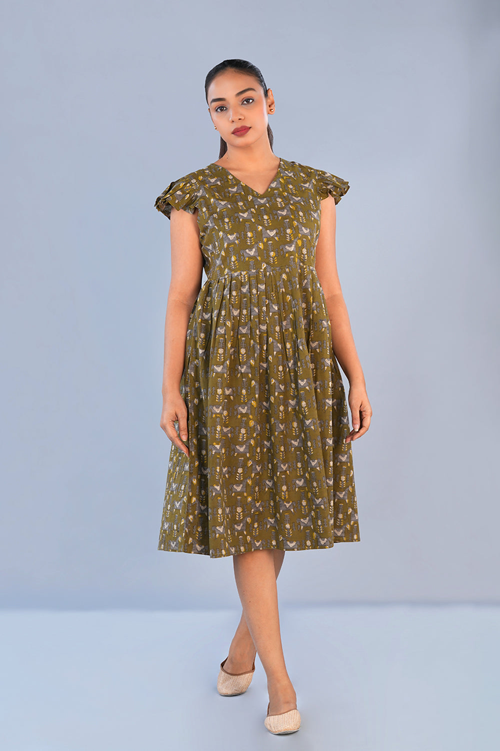 Image of Bagru short dress