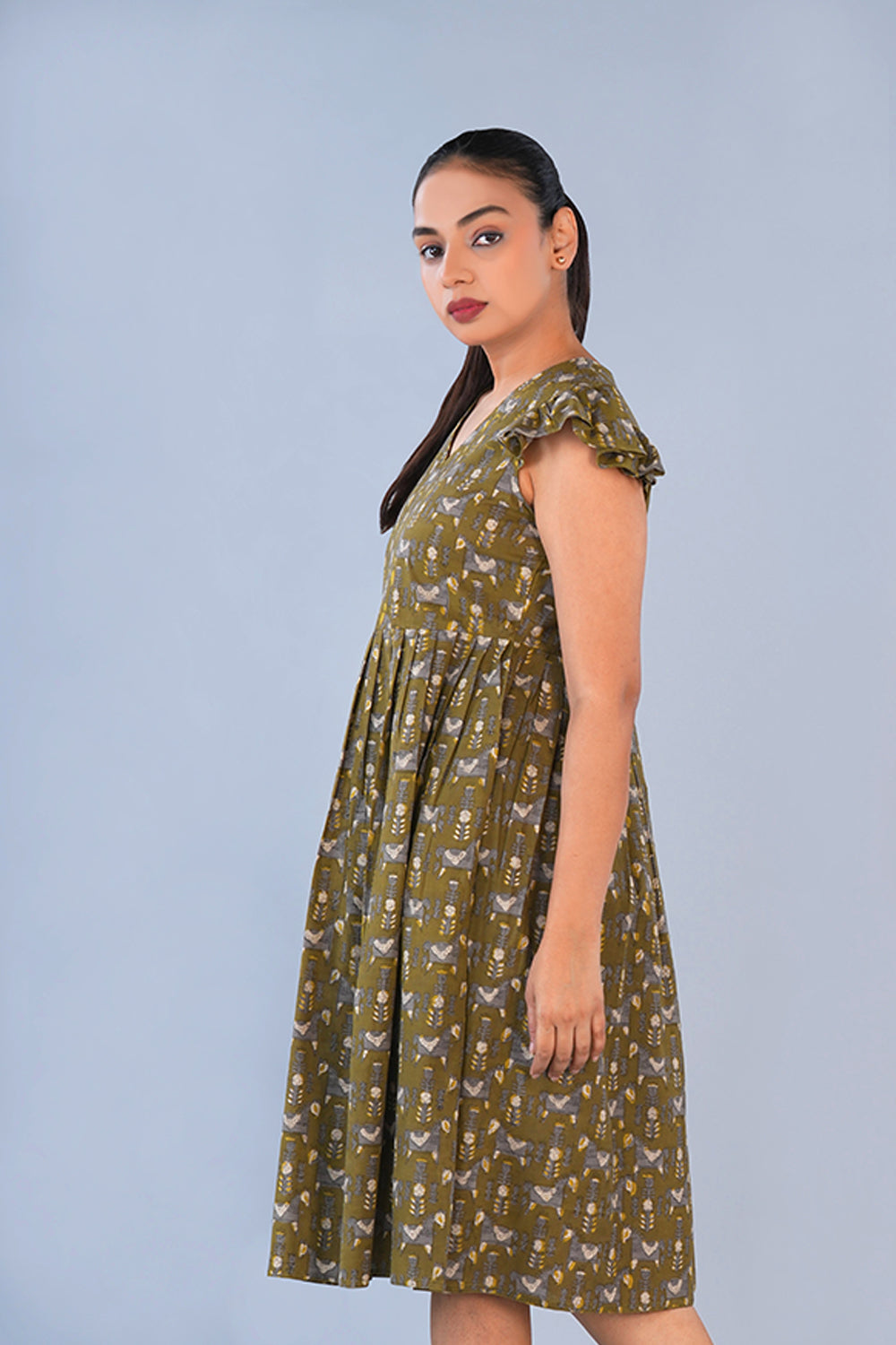 Image of Bagru short dress