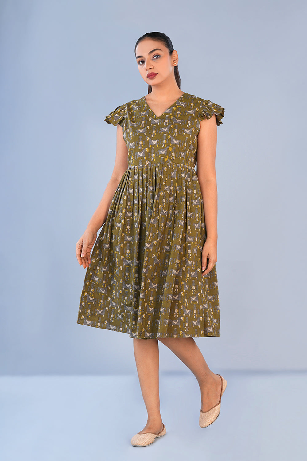 Image of Bagru short dress