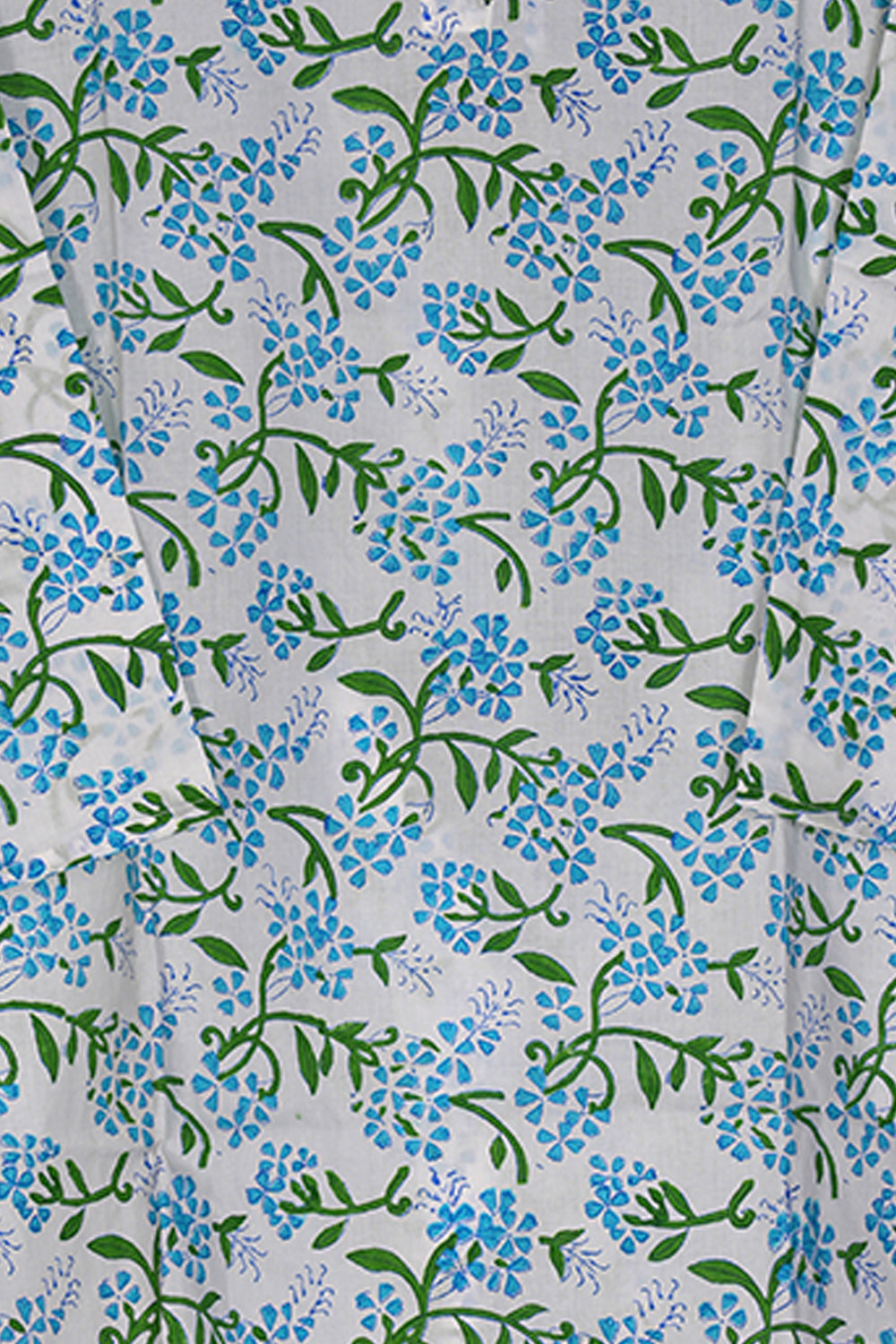 Image of Sky Blue Block printed lounge set