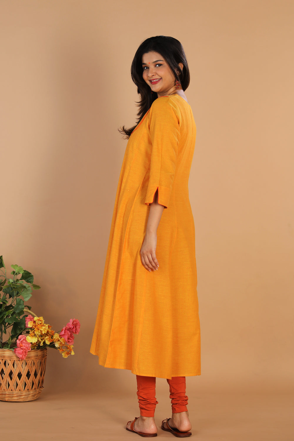 Traditional long panelled dress