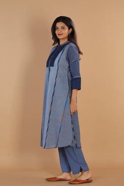 Collection of Woven striped cotton  kurti in a gallery layout