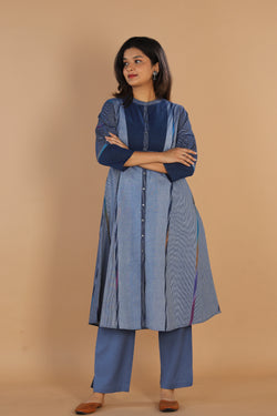 Collection of Woven striped cotton  kurti in a gallery layout