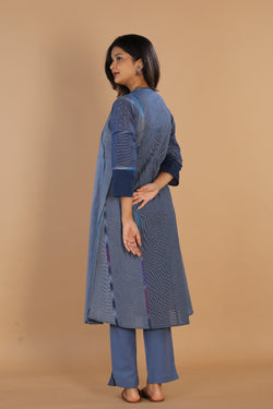 Collection of Woven striped cotton  kurti in a gallery layout