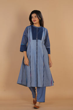 Collection of Woven striped cotton  kurti in a gallery layout