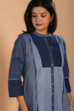 Collection of Woven striped cotton  kurti in a gallery layout