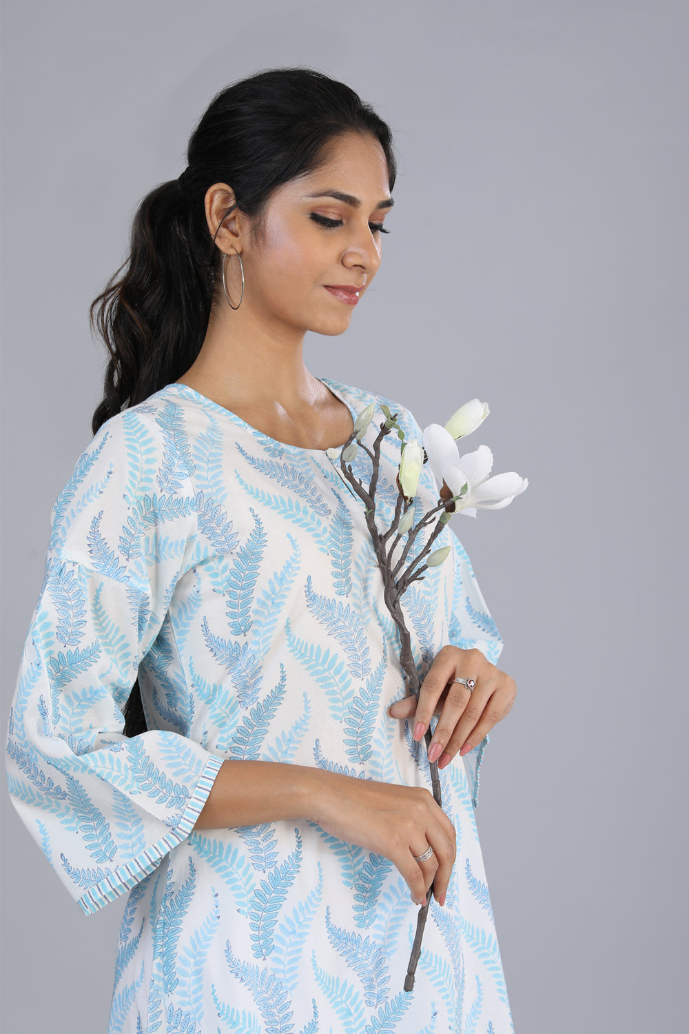 Hand block printed kurti