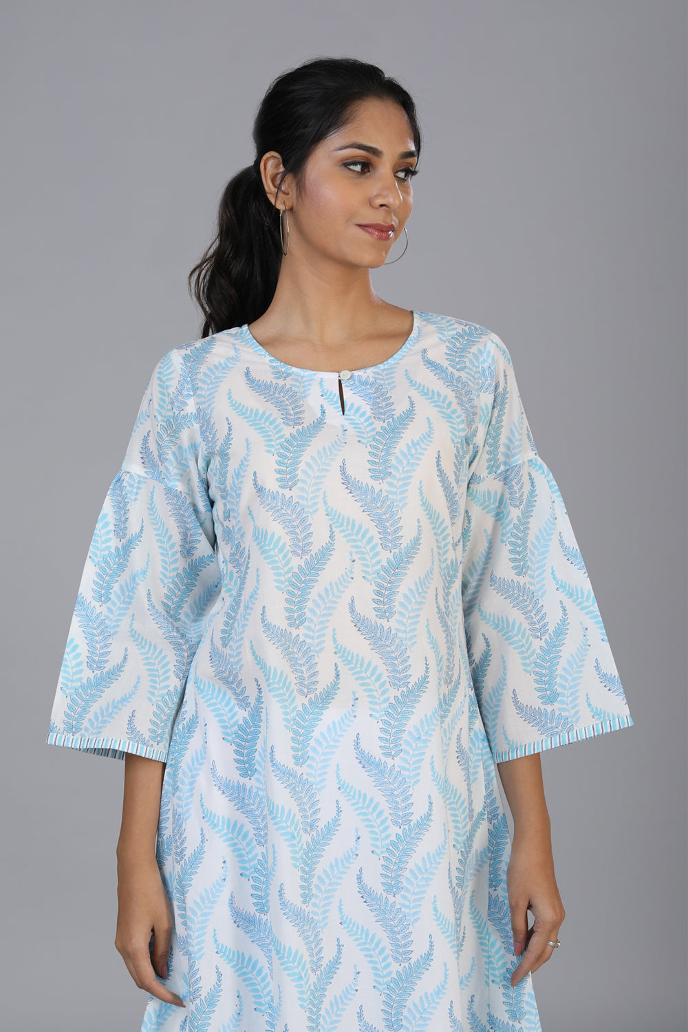 Hand block printed kurti