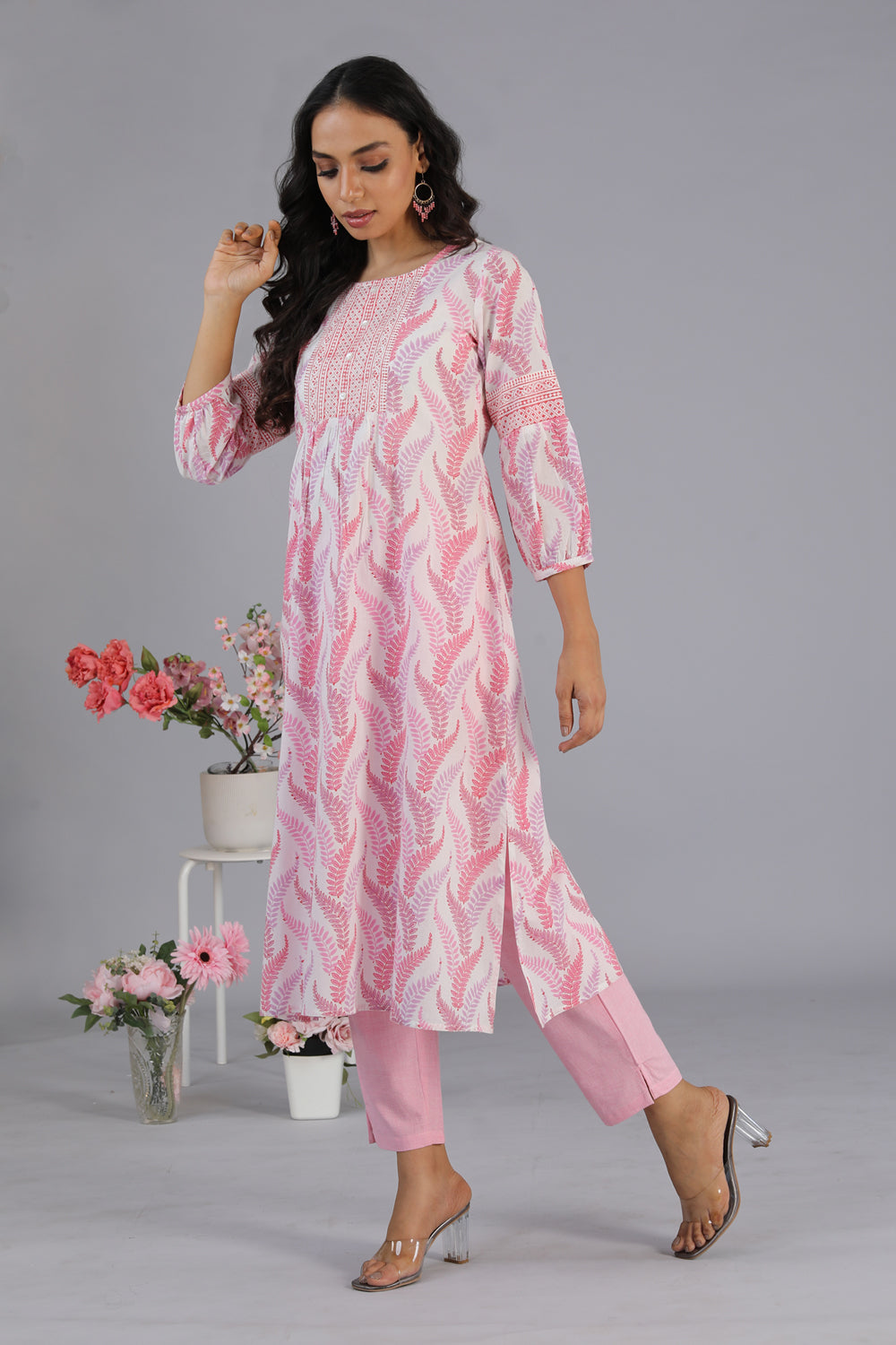 Collection of Block printed cotton kurti in a gallery layout