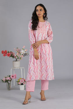 Collection of Block printed cotton kurti in a gallery layout