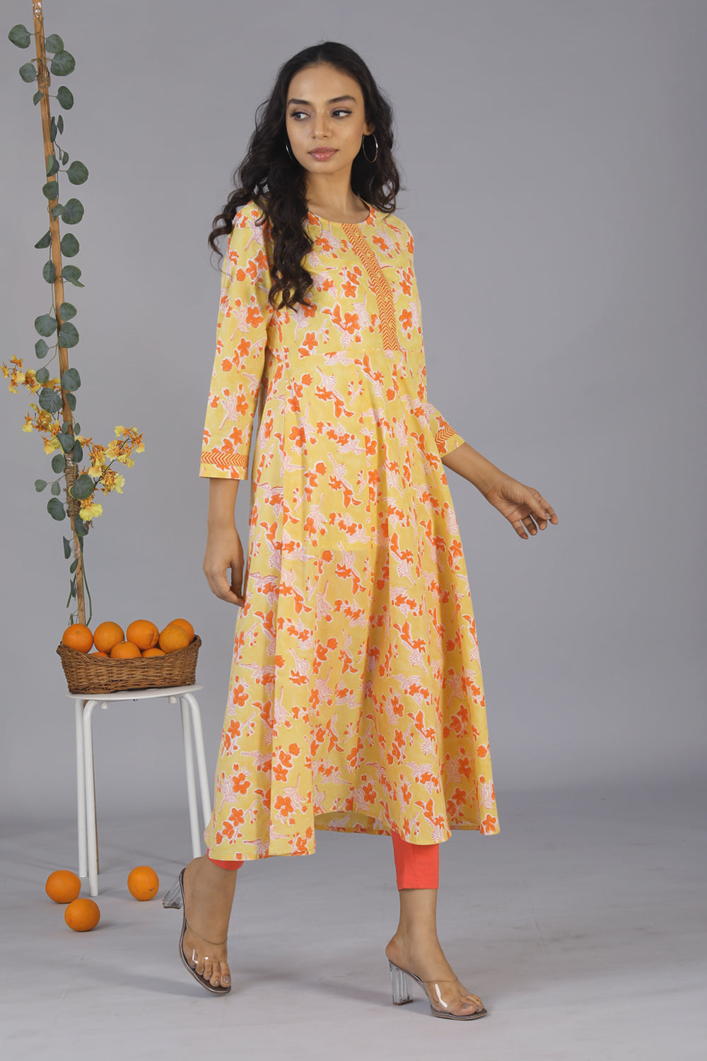 Collection of Handblock printed kurti in a gallery layout