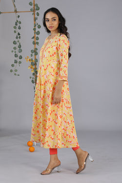 Collection of Handblock printed kurti in a gallery layout