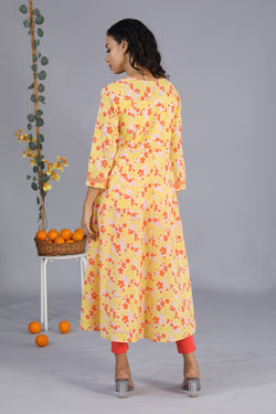 Collection of Handblock printed kurti in a gallery layout