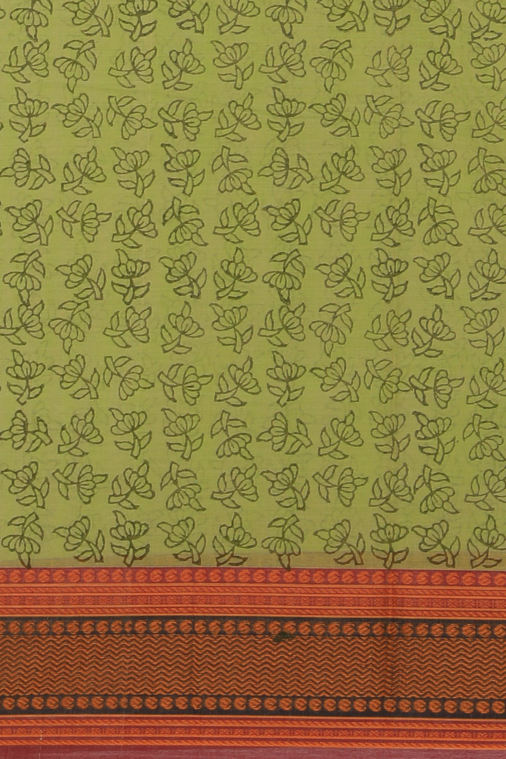 Collection of Hand block printed cotton saree in a gallery layout