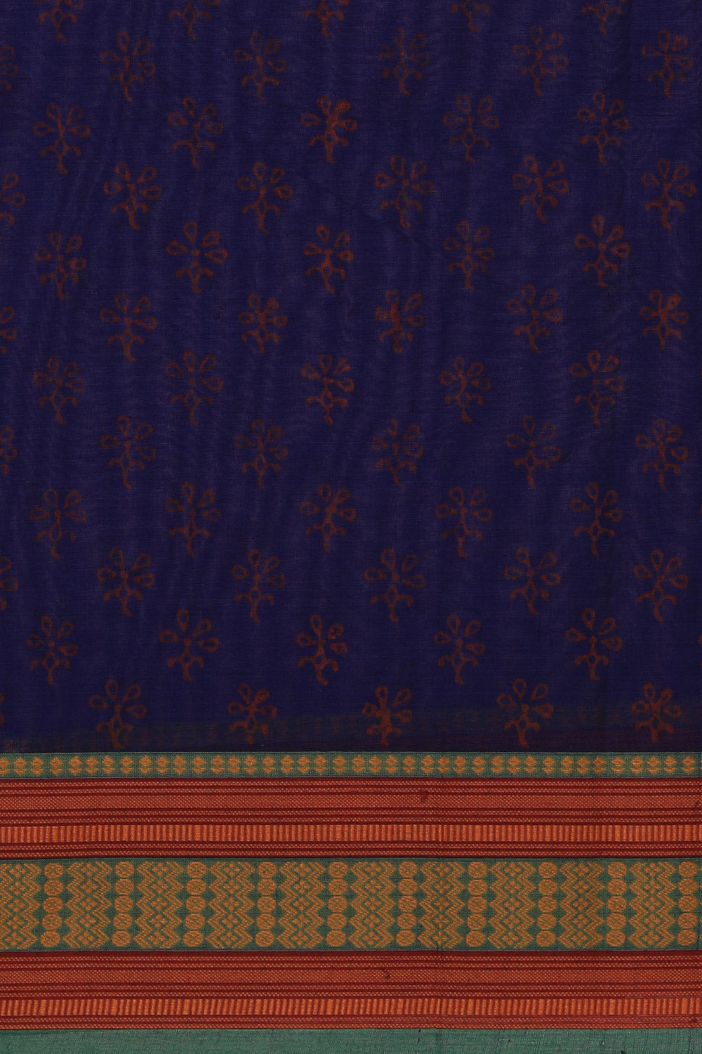 Collection of Hand block printed cotton saree in a gallery layout