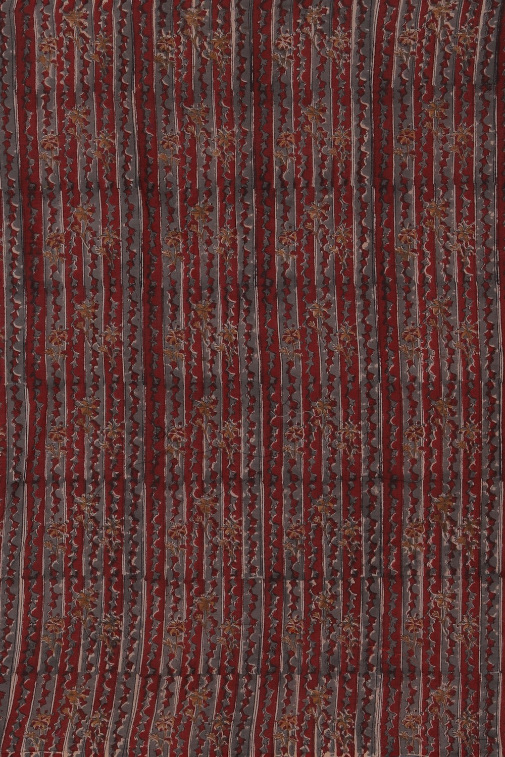 Image of Hand block printed cotton saree