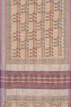 Collection of Hand block printed cotton saree in a gallery layout