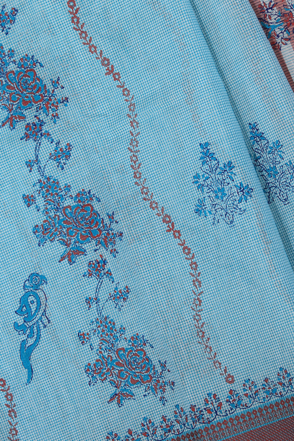 Collection of Hand block printed cotton saree in a gallery layout