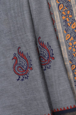 Collection of Hand block printed cotton saree in a gallery layout