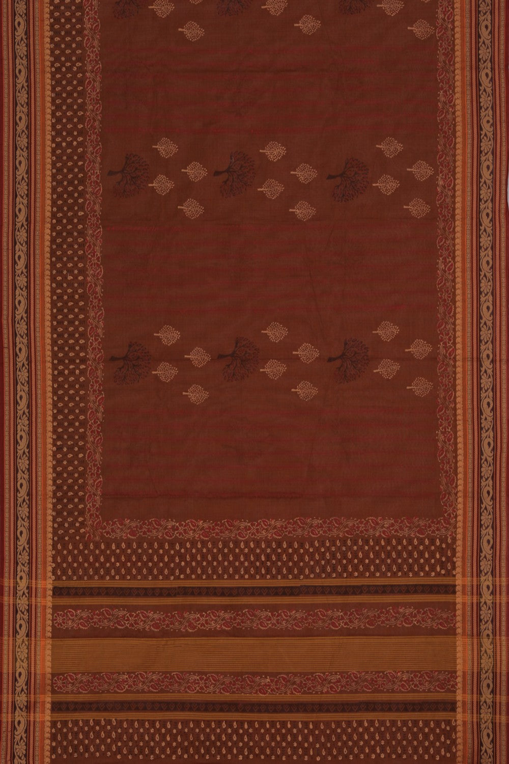 Collection of Hand block printed cotton saree in a gallery layout