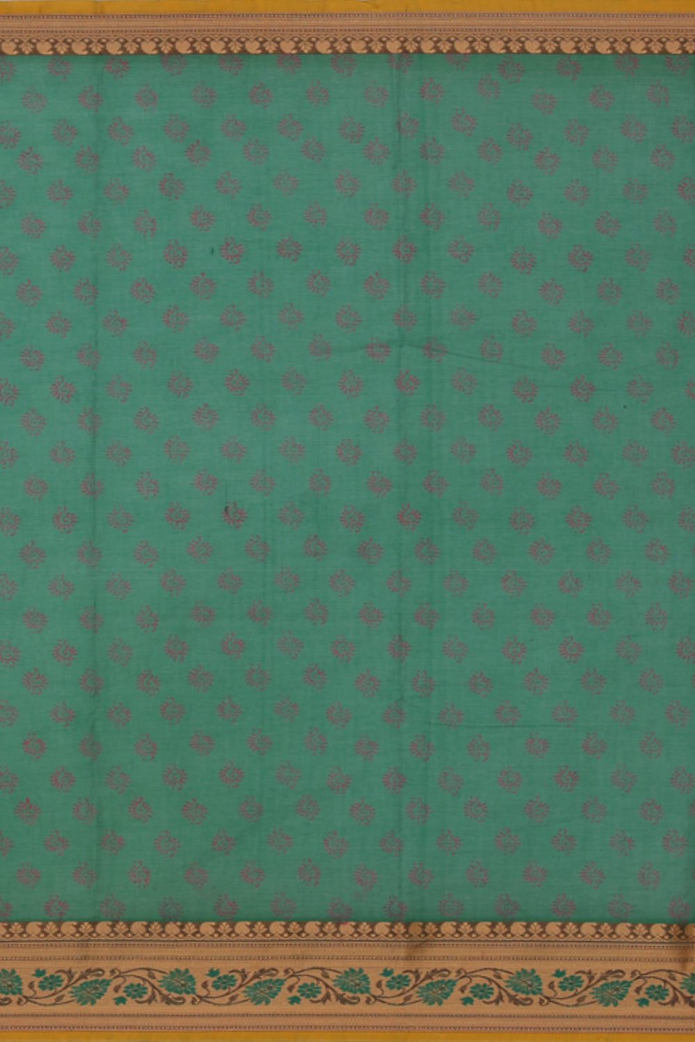 Image of Hand block printed cotton saree