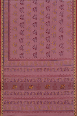 Collection of Hand block printed cotton saree in a gallery layout