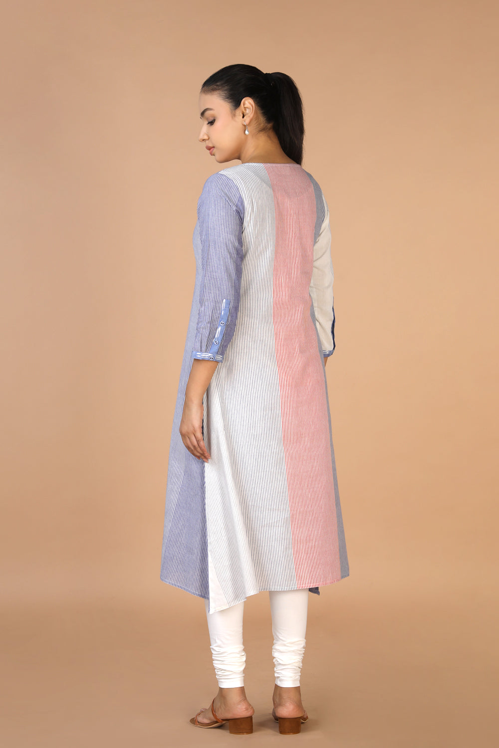 Steel blue cotton Kurti