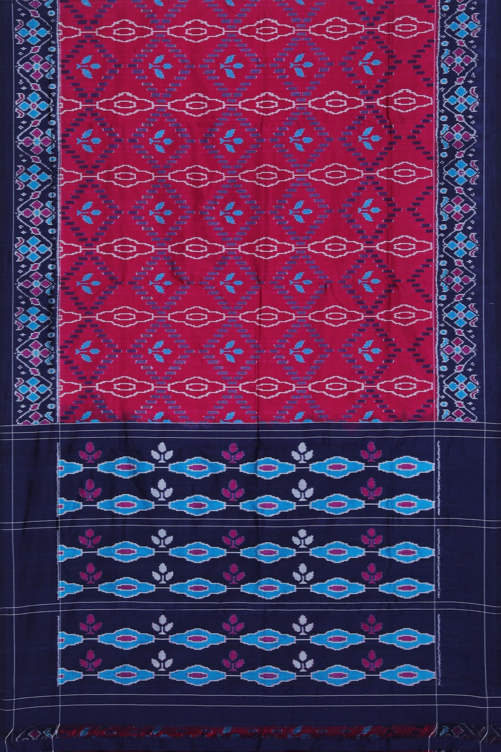 Collection of Pochampally Silk Ikat saree in a gallery layout