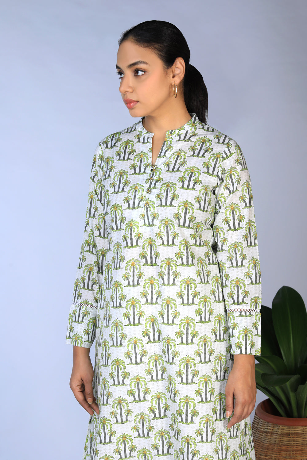 Image of Handblock printed  Kurti & dupatta set