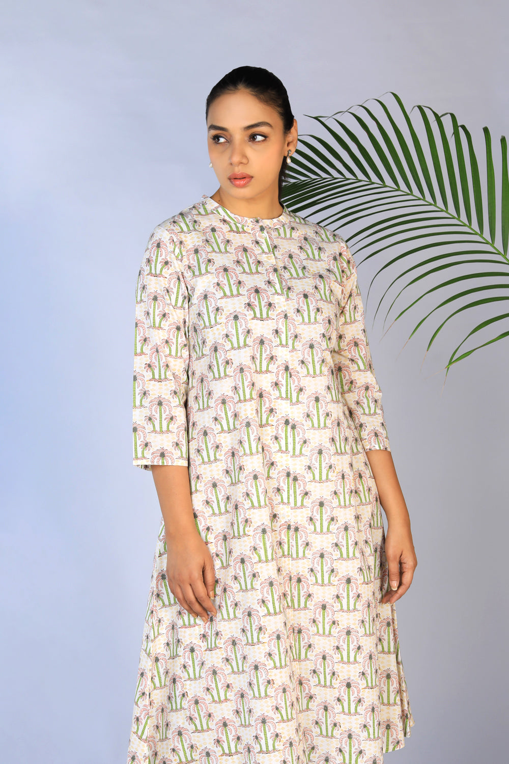 Image of Handblock printed cotton co-ord set