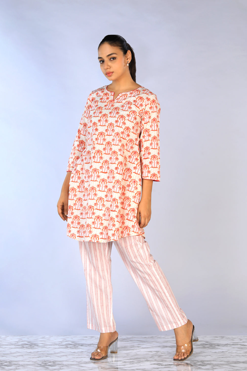 Image of Hand block printed cotton cord set