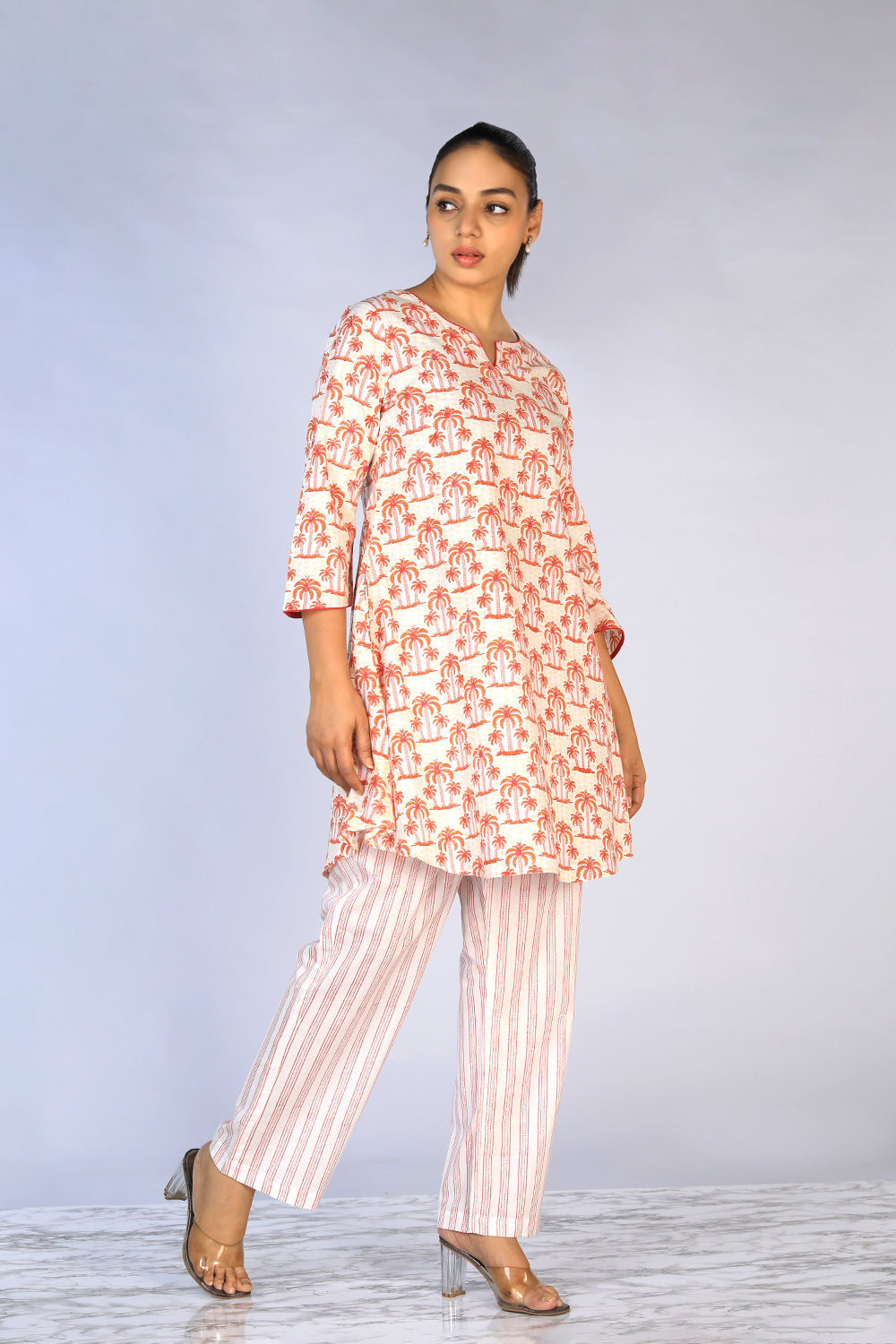 Image of Hand block printed cotton cord set