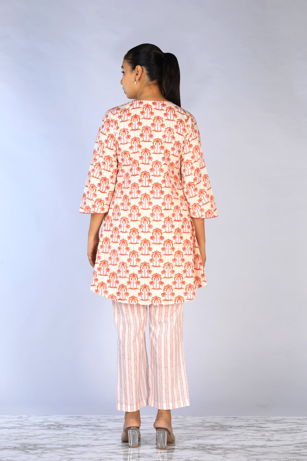 Image of Hand block printed cotton cord set