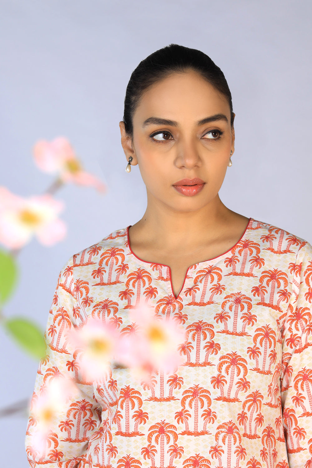 Image of Hand block printed cotton cord set